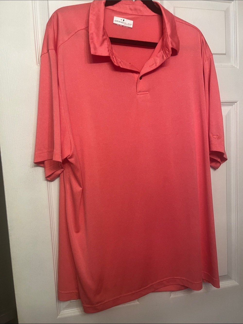 Grand Slam Men's Coral-Red Performance Polo